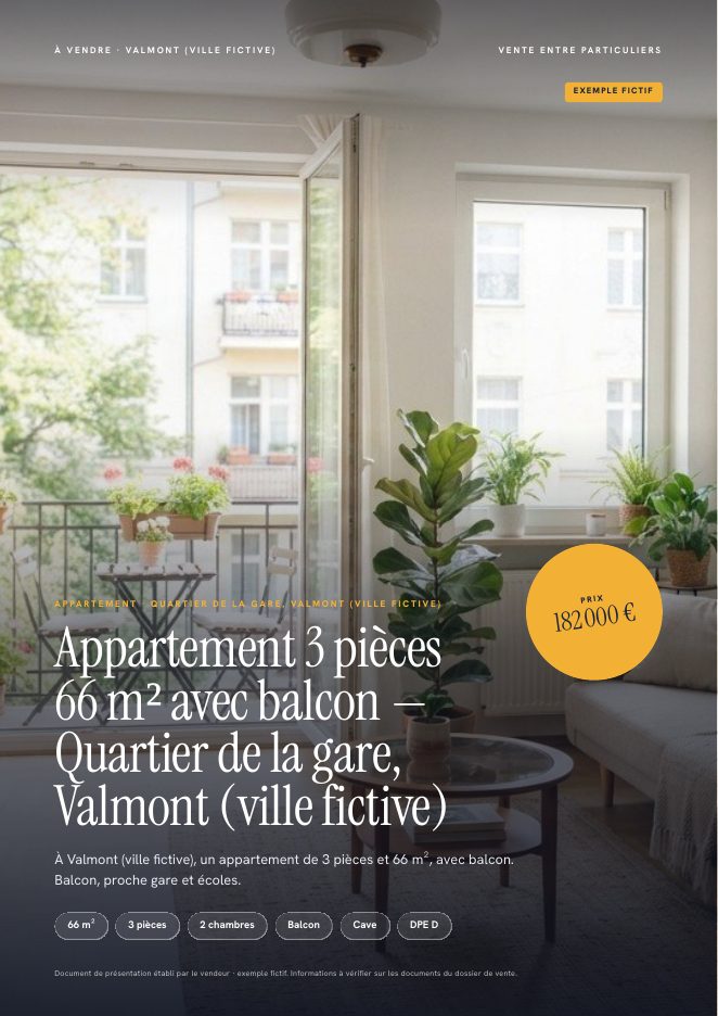 Couverture d'une brochure d'exemple