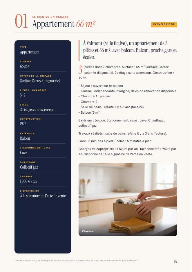Page « Le bien en un regard »